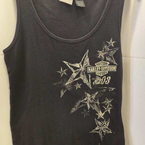Harley-Davidson Black Tank Top Size Large - Picture 2 of 4
